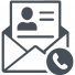 Anfrage und Kontakt Icon