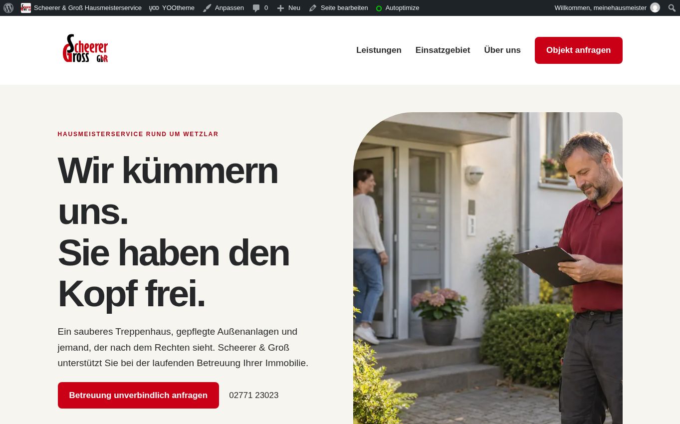 Startseite Scheerer & Groß · Hausmeisterservice